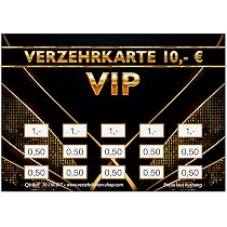 250 Verzehrkarten Event DIN A7 - Gesamtwert 10 Euro, 0,50 & 1 Euro Felder | Praktische Alternative Zu Wertmarken Für Vereine, Feste & Gastronomie