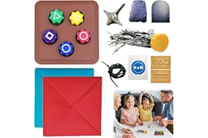 HBSFBH Gonggi Korean Game, Gonggi Korean Game, Korean Folk Game Set, Traditional Korean Games, Jebi Chagi, Gong-gi, Biseokchigi, Paeng-y, DDAKJI, Traditional Korean Games, for Children and Adults