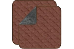 GRUENERDE Waschbar Inkontinenz Stuhlauflage Wasserdicht Sitzauflage Inkontinenzunterlage 53X55cm Braun