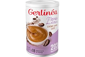 Gerlinéa - Crème Repas Minceur - Substitut de Repas Complet et Rapide - Saveur : Café - 540 g