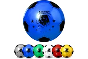 Best Sporting Ballon de Plage Amusant en PVC léger I Ballon de Plage de 23 cm I Logo coloré I Ballon en Caoutchouc I Ballon de Plage pour Enfant