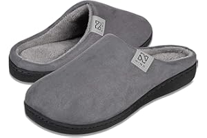 WateLves Chaussons Homme Pantoufle Femmes Hiver Court Peluche mémoire Mousse Chaud Coton Mixte Adulte