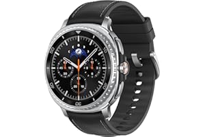 Samsung Galaxy Watch8 Classic 46mm, AI Smart Watch with Cushion Design and Rotating Bezels, with Hybrid Band and Wearable Display, Bluetooth, Black, 3 Year Extended Warranty (UK Version)