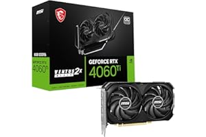 MSI GeForce RTX 4060 Ti Ventus 2X Black 8G OC