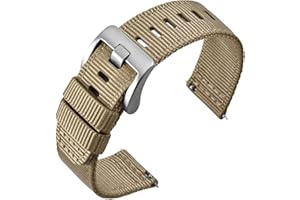 ANNEFIT Bracelet de Montre en Nylon à Dégagement Rapide, Bracelets de Montres Militaires pour Homme 18mm 19mm 20mm 22mm 24mm