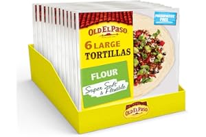 Old El Paso Large Super Soft Flour Tortillas 350g (Pack of 12)
