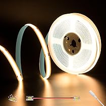 Ruban LED COB 5m Blanc Chaud 3000K,Bande LED 24V,Rubans à Ledavec