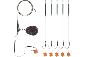 ‎OROOTL Handmade Carp Fishing Rigs Chod Rig Helicopter Rig Carp Weights Carp Hook Swivel Clip Setup Carp Boilie Bait Rigs Carp Accessories