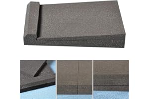 HINFFINITY Studio Monitor Isolation Pads For 5-6 Inch Monitors, Pair Of Two High Density Acoustic Foam Which Fits Most Speaker Stands, Bookshelf’s And Desktops