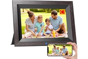 KODAK Cadre Photo Numérique WiFi 10,1 Pouces HD IPS Écran Tactile Cadre Photo Electronique avec 32Go de Mémoire, Rotation Aut
