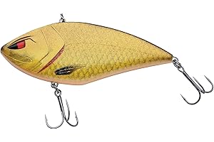 Berkley Zilla Lipless Pike Fishing Lure -Fast Sinking Jerkbait / Crankbait with with extreme Loud Rattle, Fusion 19 Treble Hooks - Lead Free