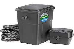 Pontec 51226 PondoClear Set 4000 - Mehrstufiges Filtersystem aus Durchlauffilter und UVC-Einheit (7 Watt) / Komplettset, Blau