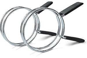 HAUTMEC 2-Piece Double-Loop 4-Inch Hose Clamps 100mm Quick Release Hose Clips Fixing for Hose Pipe Tube HT0085-HC