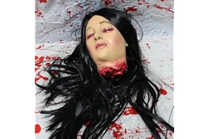 S-JIANG Decorazioni di Halloween - Halloween Horror Testa fittizia strega fantasma testa morta ornamenti per feste di Halloween Deco per casa infestata festa di Halloween festa di Halloween Yard Bar