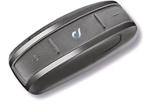 INTERPHONE Cellularline SHAPE | SINGOLO | Interfono Bluetooth da Casco per Moto, Uso Pilota - Passeggero, Autonomia Fino a 12 Ore, Mp3, GPS, Impermeabile IP67, Universale.