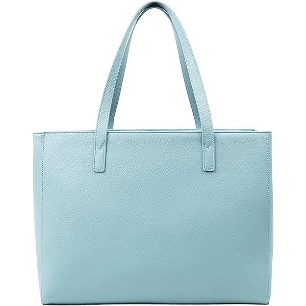 Lassviin Leather Laptop Tote Bag - Waterproof Work Tote With Crossbody Strap For Women & Men