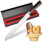 imarku Pan Knife &ndash; Professional Bread Knife 25 cm &ndash; Super Sharp Stainless Steel Serrated Kitchen Knife with Ergonomic Handle