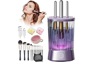‎IUHFSIFS Pinselreiniger Make Up 【9000RPM Ultra-Power 4.0】Elektrischer Make-Up-Pinsel Reiniger mit Silikonnetz-Deckel für alle Bürstengrößen Hygiene für Makeup Brush Cleaner