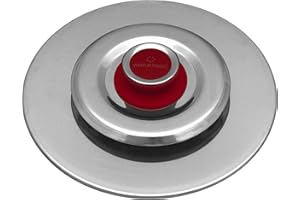 Coperchio Magico Antiodore Ø25 cm Ventur Magic in Acciaio Inox Pomolo in Bachelite Cooker Rosso