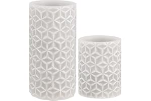 Pauleen 48118 Cosy Ornament Candle Wachskerze mit Batterie mit Timerfunktion 6H Timer LED Kerze 2er Set