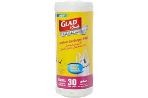 Glad Tuff Stuff Garbage Bag Small White Handle Bags Size 51 x 39.5cm 30pcs
