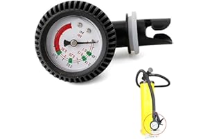 QOTSTEOS Medidor de presión de aire para kayak, barómetro de 0 a 5,08 PSI para canoa inflable, barco, kayak, tabla de surf, balsa, bomba infladora accesorios