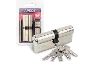 APECS SM-110 (50/60) Cilindro Serratura Cilindro Profilato 50/60 mm per Serratura Porta Anteriore con 5 Chiavi