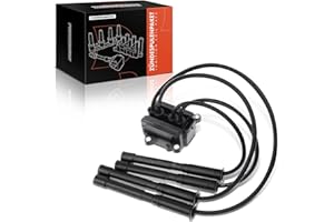‎FRANKBERG Zündspule Zündmodul mit Zündleitung für Kubistar Kasten X80 Clio II BB CB Kangoo KC0 1 Kangoo Express FC0 1 Thalia I LB Twingo I C06 1.2 16V 2001-2019 8200025256