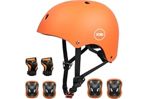 XJD Kids Bike Helmet Protective Gear Set Age 2-13 years Knee Pads Elbow Pads Wrist Guards and Adjustable Skateboard Helmets for Scooter Cycling Roller Skating Boys Girls
