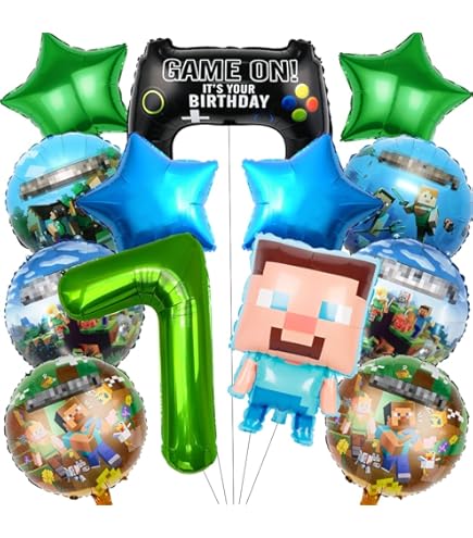 Palloncini Pokemon 32 Palloncini A Tema Pixel Decorazione