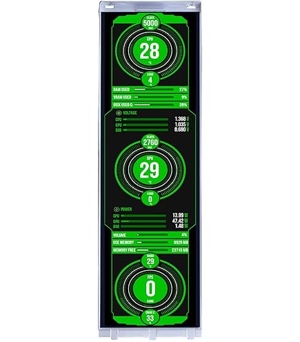 VSDISPLAY 14.5 Inch 2K Stretched Bar LCD Monitor - 2560x720 IPS Panel For PC Case Secondary Display