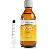 AQUAPURELIFE&reg; Chlorine Dioxide 250 ml - CDS 3000 ppm Activated Solution 0.3% - Direct Manufacturer - Amber Glass Bottle with