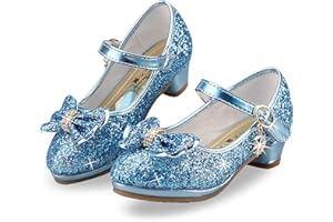 EDOSIR Mädchen Tanzschuhe Glitzer Shinning Abendschuhe Bowknot Low Heels Kleine Mädchen Mary Jane Schuhe Dress Up Prinzessin Schuhe Geburtstag Hochzeit…