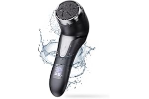 ROVLAK Pedicure Elettrico Professionale Piedi Ricaricabile Rimuovi Calli Piedi con Aspirazione Vuoto 3 Teste di Molatura 2 Velocità IPX7 Impermeabile Lima Elettrica Raspa Piedi Calli Piedi Rimozione