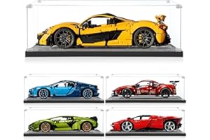 ICUANUTY Vitrine en acrylique pour Lego Technic McLaren P1 42172, rangement et organisation à l'abri de la poussière, pour modèle Lego, dimensions : 65 x 30 x 20 cm (boîtier d'affichage uniquement)