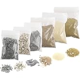 5 X Quadratische Basen Für Miniaturen Mit Landschafts-Set – 40 Mm, Harz, Für Tabletop-Spiele Wie Warhammer