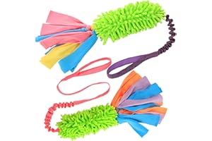 SCHITEC Dog Tug Toy, [2 Pack] Interactive Play Training Rope, Squeaky Tug of War Toys for Puppy Small Medium Large Dogs