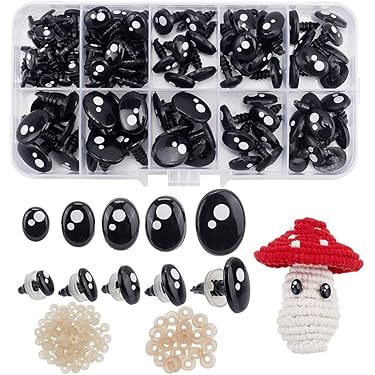 Kunststof Veiligheidsogen Groot Zwart Voor Gehaakte Dieren 18 30mm Ruwfpz 4 Maten Veiligheidsoogjes Met Sluitringen 80 Stuks Plastic Teddybeer Poppen Ogen Puppet Safety Eyes 664720500