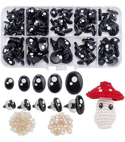 Cupola Vetro Occhi Di Vetro 30mm Per Artigianato - 3 Paia Colorate Per Amigurumi E Sculture Occhi 30mm Amigurumi - Foto 10