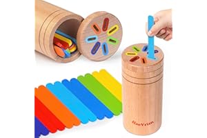 HaoVrisn Giocattoli Montessori da Impilare e Ordinare 1 2 3 Anni, Giochi Bambini 1 2 3 Anni, Montessori 1-3 Anni, Giochi di Selezione di Forme e Colori Regali di Compleanno