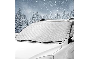 Roysmart Frontscheibenabdeckung, Auto Scheibenabdeckung Windschutzscheibe Frontscheibe Abdeckung Magnet Faltbare Auto Abdeckung Winterabdeckung Eisschutzfolie für Frost und Schnee, Sonne - 190 x 100cm