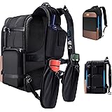Zaino PC Portatili Sottile ed Espandibile Zaino da Viaggio 15,6" con tasche sulle spalle brevettate e USB, Zaino per Laptop A