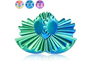 BALKWAN Gear Ball 3D Printed Fidget Toy Spinning Gear Sphere for Stress Relief Anxiety Fun Desk Toy for Adults Kids Stocking Filler Gifts Birthday Christmas (Green, Diameter: 3.3 In)