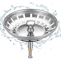 Filtro Per Lavello Cucina In Acciaio Inox - 2 Pezzi, Diametro 82 Mm, Antiotturazione Con Fori Di Scarico - Foto 11