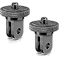 eWINNER Camera Tripod Mount Adapter 2Pcs 1/4"-20 Screw Conversion Adapter Compatible with GoPro Hero 13 for Insta360 X4 ONE x3 X2/for Xiaomi Yi/for Sony Action Cam/for DJI Action 5 PRO Cameras
