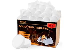 Godora 46 PCS Wax Block, Energy Firelighters, Safe & Fast, For BBQ, Wood Burner, Log, Grill, Campfire, Multi-fuel Stove