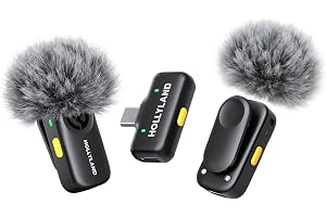 Hollyland Lark A1 (2TX + USB-C RX) Micrófono Inalámbrico para iPhone/USB-C | Audio de Estudio Rico en Detalles, Conexión Estable de 200m, Triple Reducción de Ruido, Larga Autonomía, Vlog, TikTok