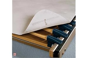 EURORICAMI VITERBO Coprirete Trapuntato in Feltro Protezione Materasso Anallergico Traspirante Antiacaro con Laccetti agli Angoli Ideale per Hotel, Letto, Casa B&B, Agriturismi Prodotto in Italia 1 Piazza (90x195)