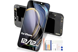 ATWIST pour iPhone 12/12 Pro LCD Display - Écran LCD pour iPhone 12 Pro A2341 A2406 Numériseur pour iPhone 12 LCD Écran Tactile A2403 A2172 A2402 Full Assemblée Noir 6.1’’
