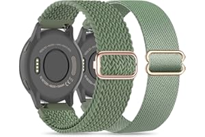 Wizvv Elastyczny, nylonowy pasek do zegarka Garmin Vivoactive 4 Band/ Venu 2/ Venu 3, pleciony pasek typu loop, 22 mm, rozciągliwy, do Forerunner 945/265/255/255 Music, dla mężczyzn i kobiet